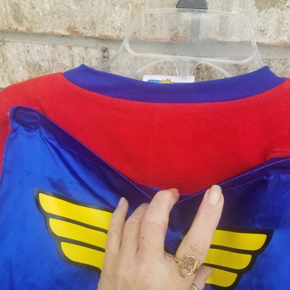 Wonder Woman Pajamas Costume DC Comics Footed RedBlue OnePiece Small/Medium pjs - Picture 8 of 10